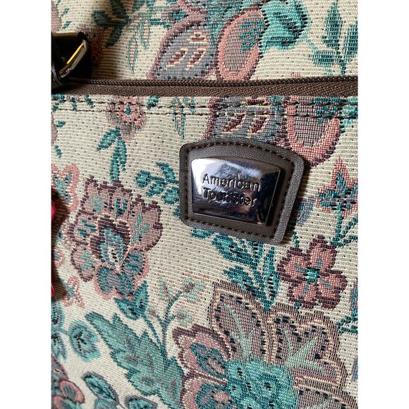VTG American Tourister Floral Rosemont Lifestyle Garment Weekender Carry-On Bag - Picture 2 of 11